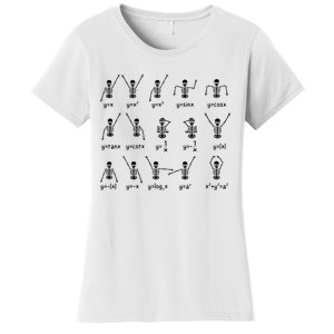 Lazy Teacher Halloween Shirts Trick Or Teach Teacher Skeleton Women's T-Shirt