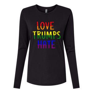 Love Trumps Hate Lgbt Antitrump Womens Cotton Relaxed Long Sleeve T-Shirt