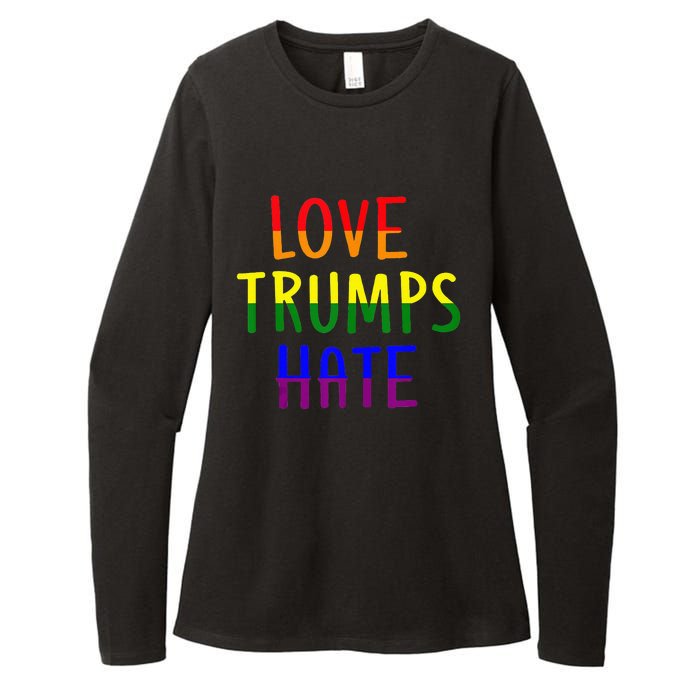 Love Trumps Hate Lgbt Antitrump Womens CVC Long Sleeve Shirt