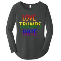 Love Trumps Hate Lgbt Antitrump Women's Perfect Tri Tunic Long Sleeve Shirt