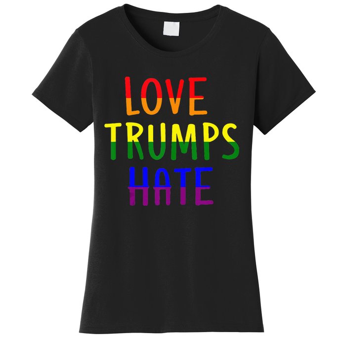 Love Trumps Hate Lgbt Antitrump Women's T-Shirt