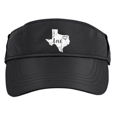 Love Texan Home Texas State Gift Adult Drive Performance Visor