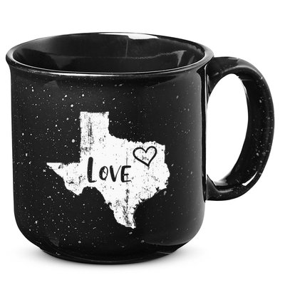 Love Texan Home Texas State Gift 15oz Campfire Ceramic Mug