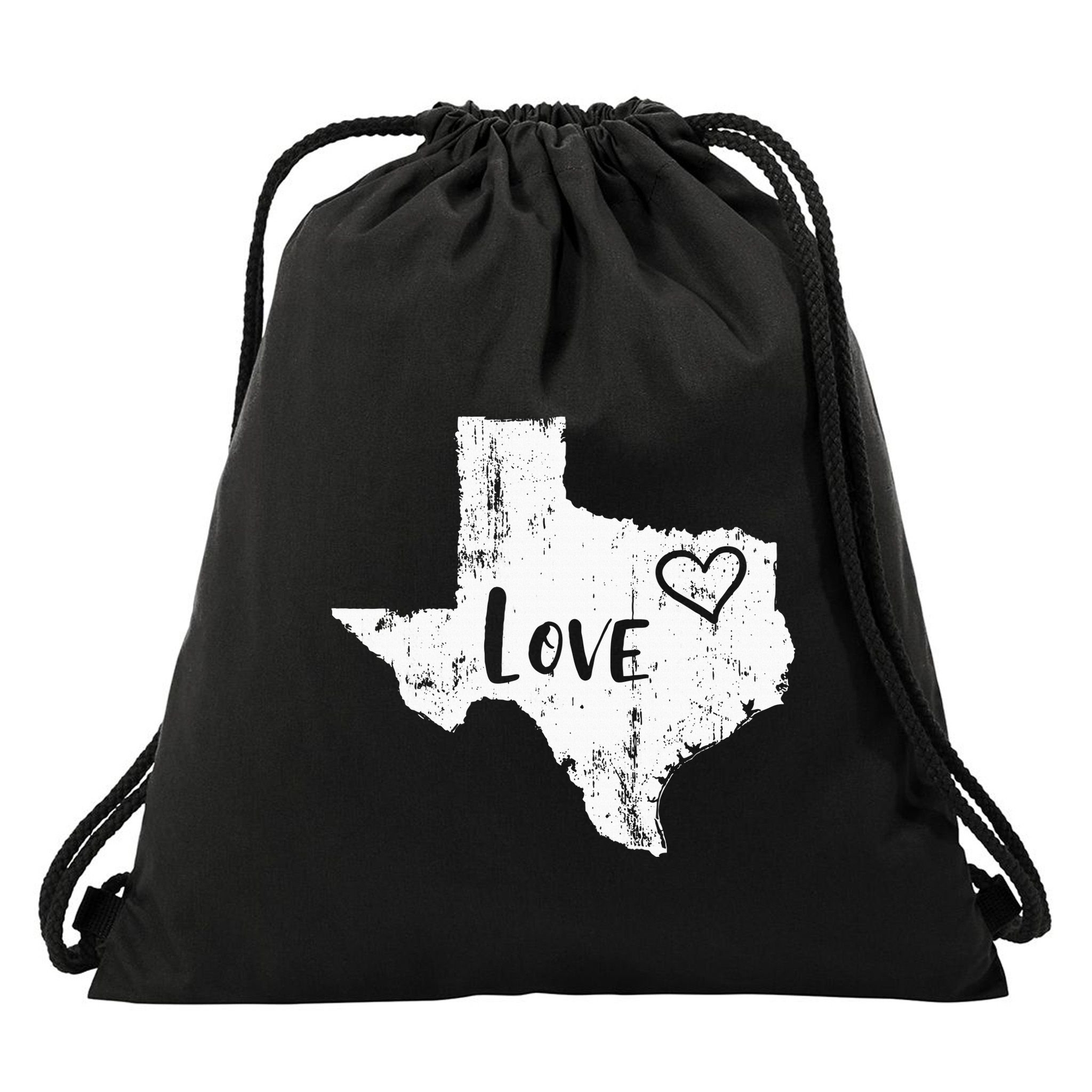 Love Texan Home Texas State Gift Drawstring Bag