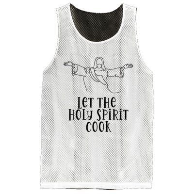 Let The Holy Spirit Cook Mesh Reversible Basketball Jersey Tank