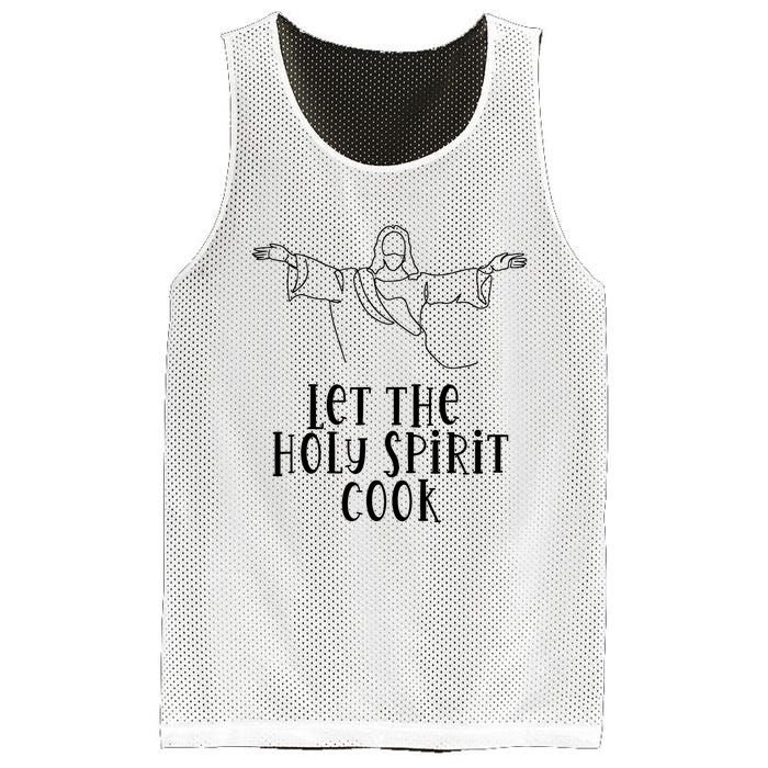 Let The Holy Spirit Cook Mesh Reversible Basketball Jersey Tank