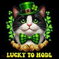 Lucky To Hodl St Patricks Day Bitcoin Btc Crypto Trader 16 in Basic Backpack