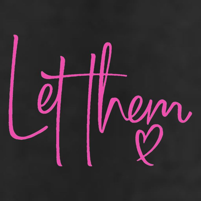 Let Them Heart Script Hot Pink Girls Women Let Them Adult Drive Performance Visor