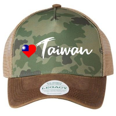 Love Taiwan Heart Country Flag Souvenir Gift Legacy Tie Dye Trucker Hat