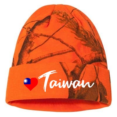 Love Taiwan Heart Country Flag Souvenir Gift Kati Licensed 12" Camo Beanie