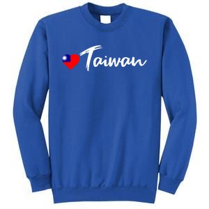 Love Taiwan Heart Country Flag Souvenir Gift Sweatshirt