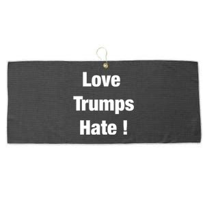 Love Trumps Hate Cool Gift Large Microfiber Waffle Golf Towel