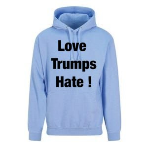 Love Trumps Hate Cool Gift Unisex Surf Hoodie