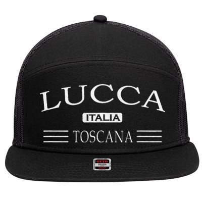 Lucca Toscana Italia Lucca Tuscany Italy 7 Panel Mesh Trucker Snapback Hat