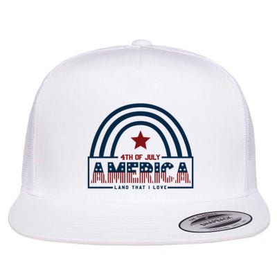 Land That I Love 4th Of July Usa Flag Labor Memorial Day Meaningful Gift Flatbill Hat