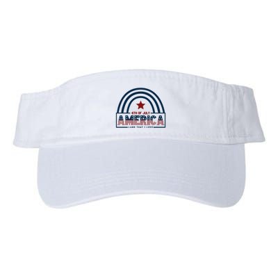 Land That I Love 4th Of July Usa Flag Labor Memorial Day Meaningful Gift Visor