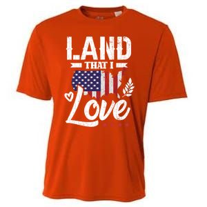 Land That I Love Fun Memorial Day Veteran Graphic Great Gift Cooling Performance Crew T-Shirt