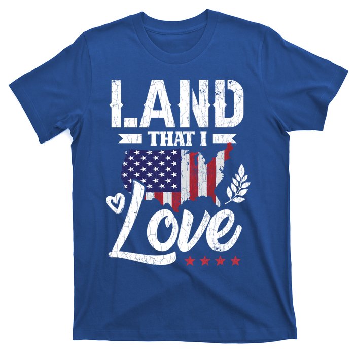 Land That I Love Fun Memorial Day Veteran Graphic Great Gift T-Shirt