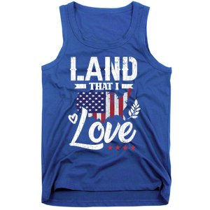 Land That I Love Fun Memorial Day Veteran Graphic Great Gift Tank Top