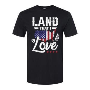 Land That I Love Fun Memorial Day Veteran Graphic Great Gift Softstyle CVC T-Shirt