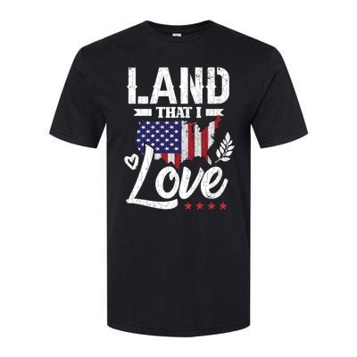 Land That I Love Fun Memorial Day Veteran Graphic Great Gift Softstyle CVC T-Shirt