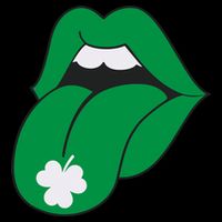 Lips Tongue Irish Shamrock St Patricks 7-Panel Snapback Hat