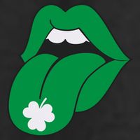 Lips Tongue Irish Shamrock St Patricks 25L Jumbo Tote