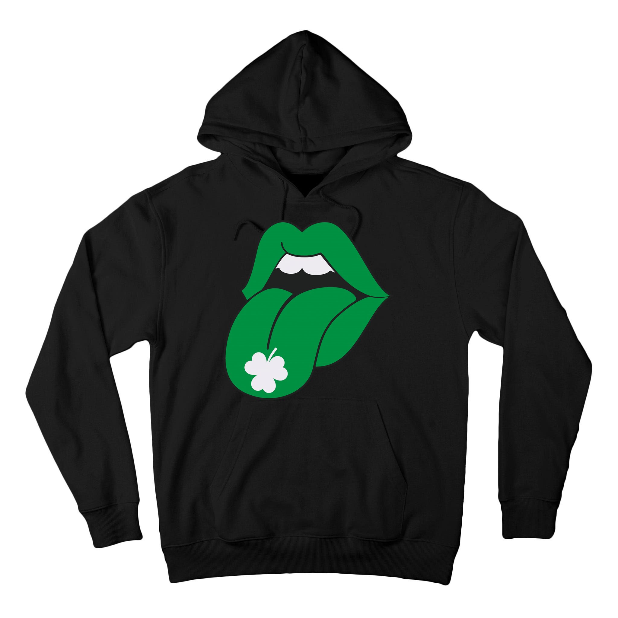 Lips Tongue Irish Shamrock St Patricks Tall Hoodie