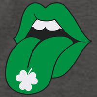 Lips Tongue Irish Shamrock St Patricks Vector Backpack