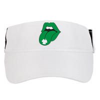 Lips Tongue Irish Shamrock St Patricks Adult Drive Performance Visor