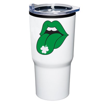 Lips Tongue Irish Shamrock St Patricks Tumbler