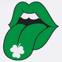 Lips Tongue Irish Shamrock St Patricks Premium T-Shirt