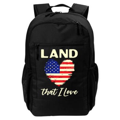 Land That I Love Usa Flag American Flag 4th Of July Gift Backpack