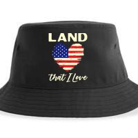 Land That I Love Usa Flag American Flag 4th Of July Gift Sustainable Bucket Hat
