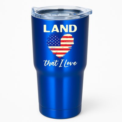Land That I Love Usa Flag American Flag 4th Of July Gift Tumbler