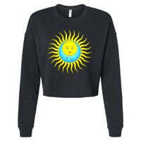 Larks Tongues In Aspic Cropped Pullover Crew
