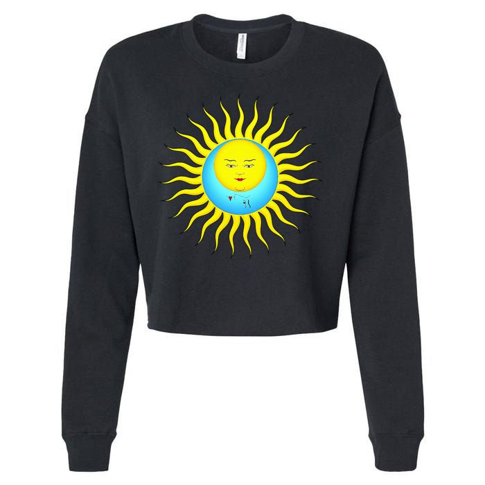 Larks Tongues In Aspic Cropped Pullover Crew