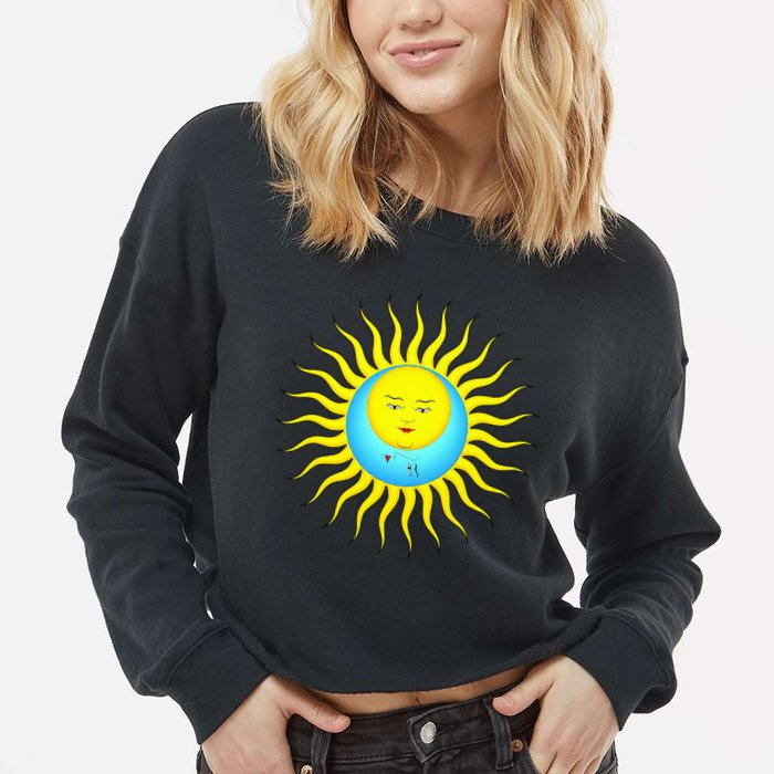 Larks Tongues In Aspic Cropped Pullover Crew