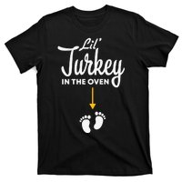 Lil' Turkey In The Oven Pregnancy Thanksgiving T-Shirt