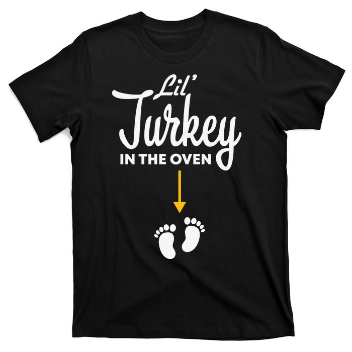 Lil' Turkey In The Oven Pregnancy Thanksgiving T-Shirt