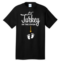 Lil' Turkey In The Oven Pregnancy Thanksgiving Tall T-Shirt