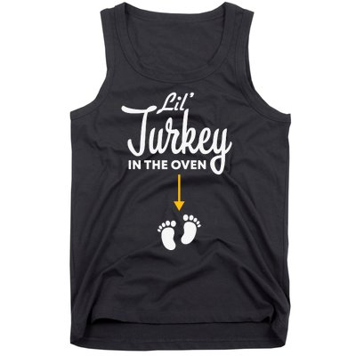 Lil' Turkey In The Oven Pregnancy Thanksgiving Tank Top