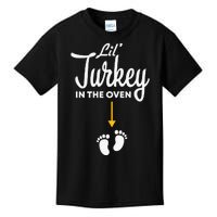 Lil' Turkey In The Oven Pregnancy Thanksgiving Kids T-Shirt