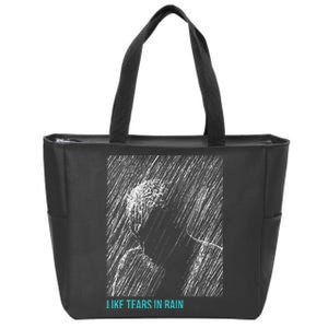 Like Tears In.Rain Zip Tote Bag