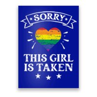 Lgbtqai This Is Taken Flag Valentine´s Day Lesbian Gift Cool Gift Poster