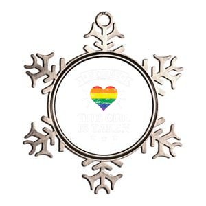 Lgbtqai This Is Taken Flag Valentine´s Day Lesbian Gift Cool Gift Metallic Star Ornament