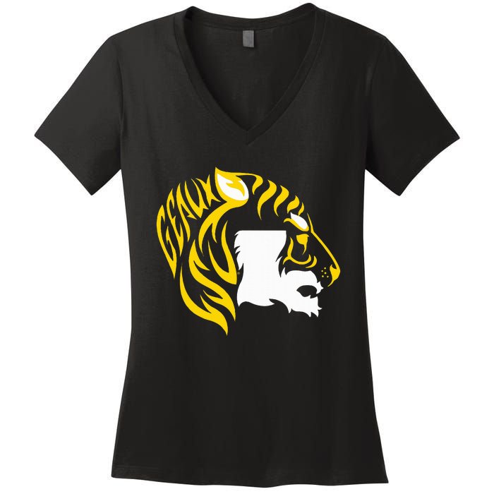 L.S.U T.I.G.E.R.S Inside The Mascot Women's V-Neck T-Shirt