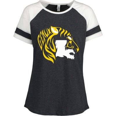 L.S.U T.I.G.E.R.S Inside The Mascot Enza Ladies Jersey Colorblock Tee