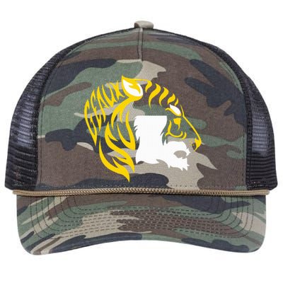 L.S.U T.I.G.E.R.S Inside The Mascot Retro Rope Trucker Hat Cap