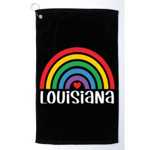 Louisiana Travel I Love Louisiana Usa Gift Platinum Collection Golf Towel